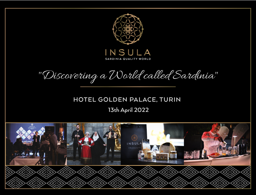 Event "Discovering a World called Sardinia" Hotel Golden Palace - Turin 13th April 2022