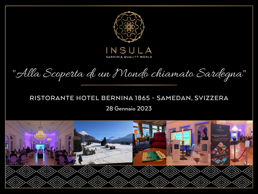 "Alla scoperta di un Mondo chiamato Sardegna" - Ristorante dell'Hotel Bernina 1865 - Samedan, Svizzera - 28 Gennaio 2023
