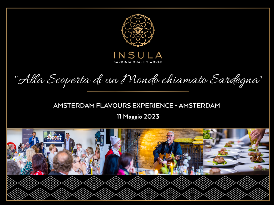 Evento "Alla scoperta di un Mondo chiamato Sardegna" - Hub Eventi "Amsterdam Flavours Experience" - Amsterdam 11 Maggio 2023